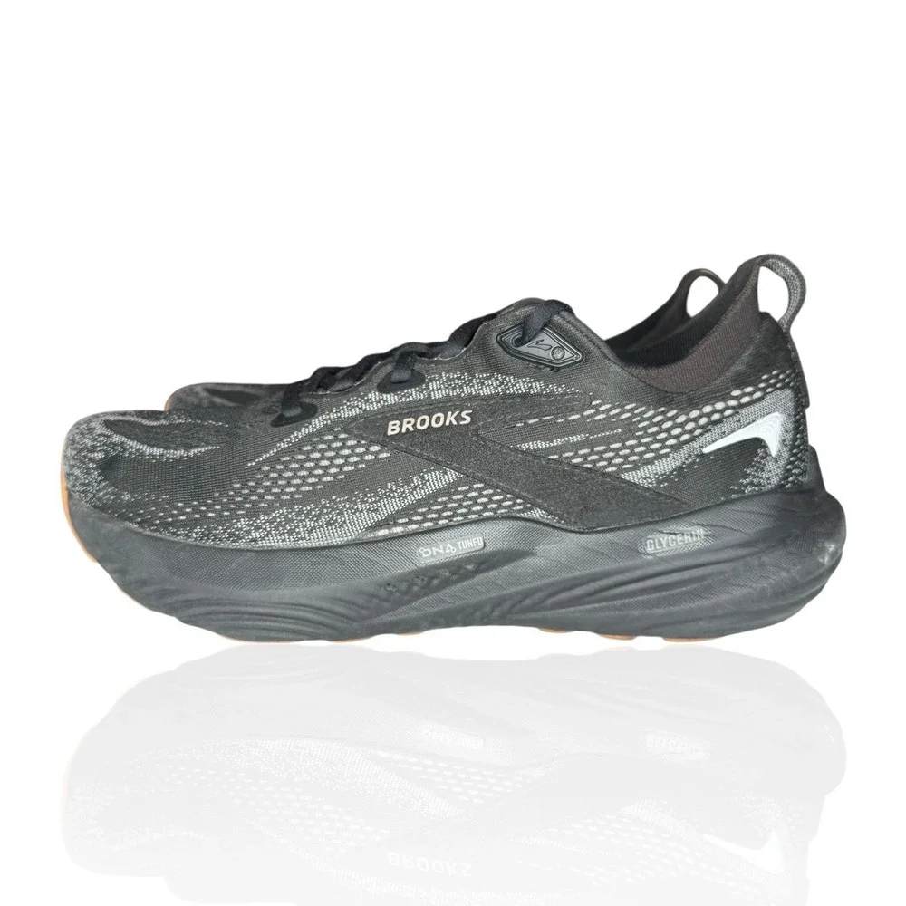 Brooks Glycerin 22 Mens Size‎ 8 Black Athletic Running Walking Shoes Sneakers